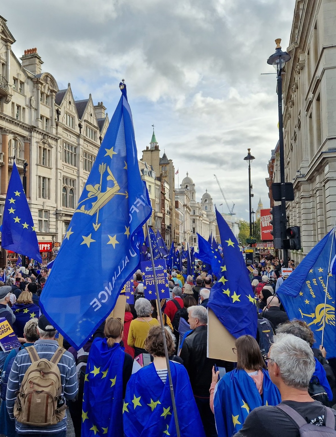 Thousands call for a new start on National Rejoin March - Cambridge for ...